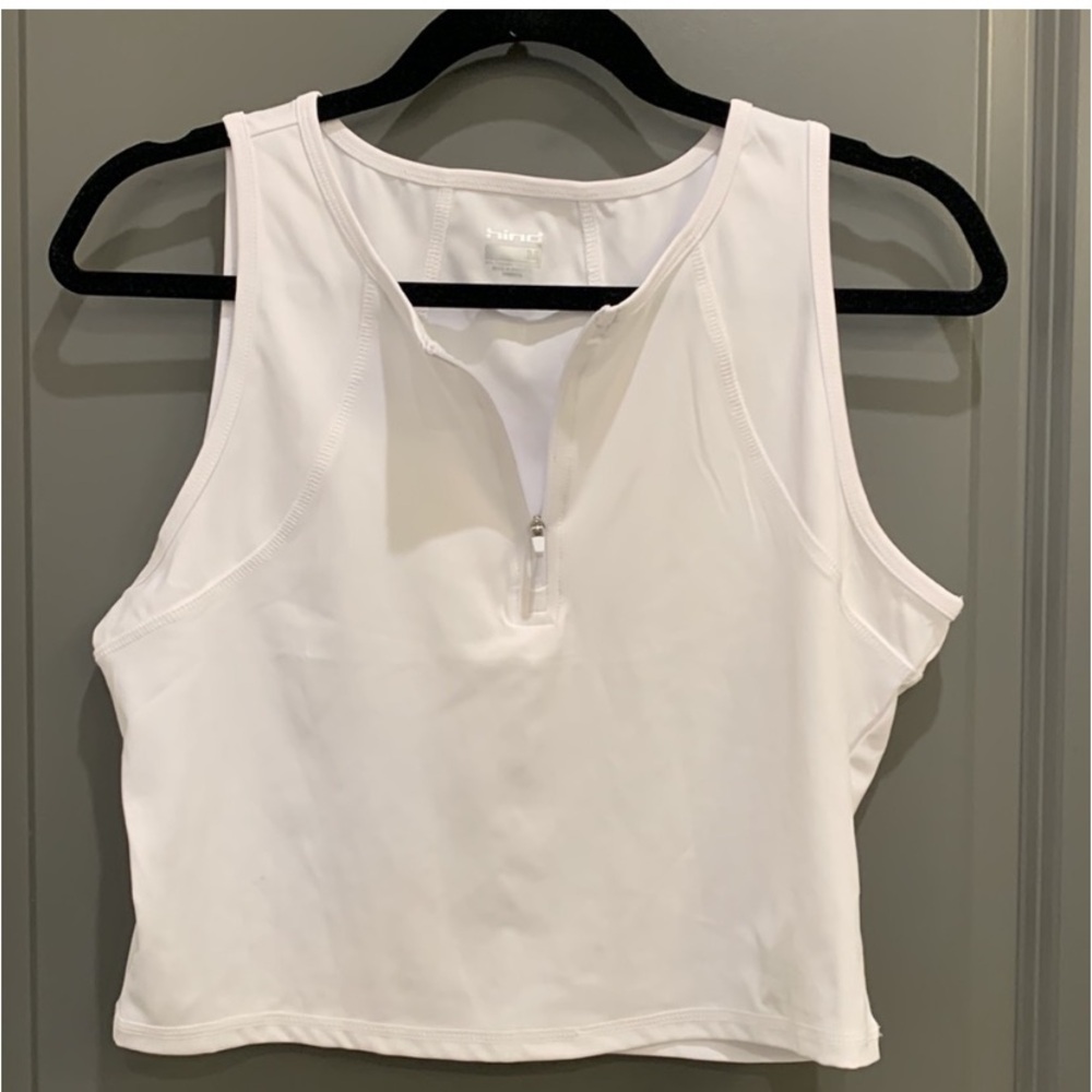 White Tank Top/Crop Top - image 2